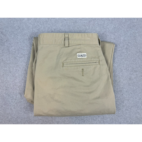 Polo Ralph Lauren Pants Men's 38x30 Tan Classic Fit Chino Brown‎ Measures 35x30 - Picture 1 of 12